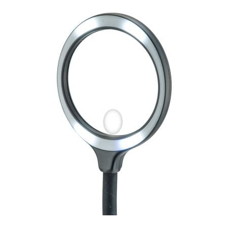 Carson Optical Carson DeskBrite Aspheric Magnifier & Desk Lamp, 4in, 300 COB LED Lighted 2x Power, Black LM-30